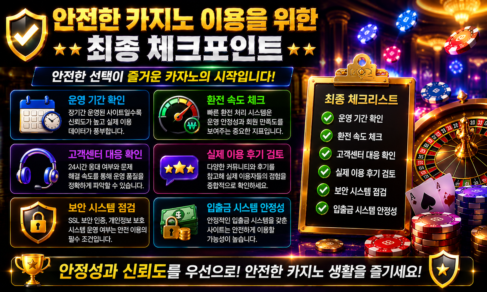 안전한 카지노 이용